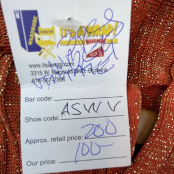 VTG Rona New York Knit Set Womens 10 Screen Worn Dress Skirt Suit Cardigan 60s - Picture 11 of 13